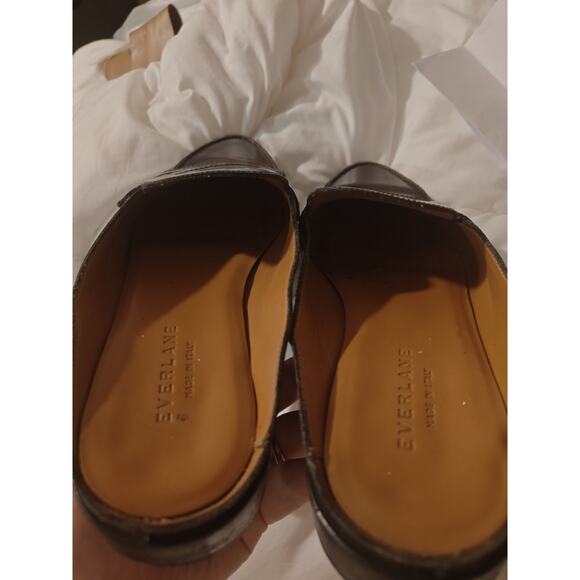 Everlane The Modern Penny Loafer Mule Size 9.5 Oxblood Burgundy Leather Preppy - Picture 4 of 7